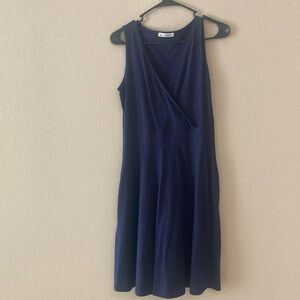 Amazon Brand Guberry navy dress. Perfect for spring or summer. Has pockets.